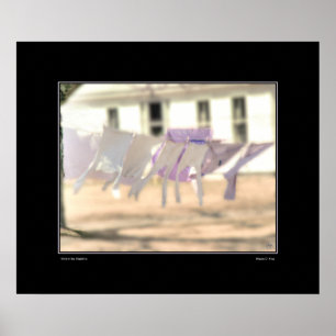 Wind in der Waschleinenplakette Poster