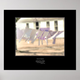 Wind in der Washline - Haiku Poster