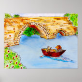 Wind in der Wildlows Rat and Mole Bootsszene Poster (Vorne)