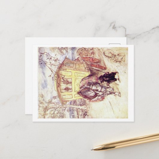 Wind in der Willows-Postkarte Postkarte (Vorderseite/Rückseite Beispiel)