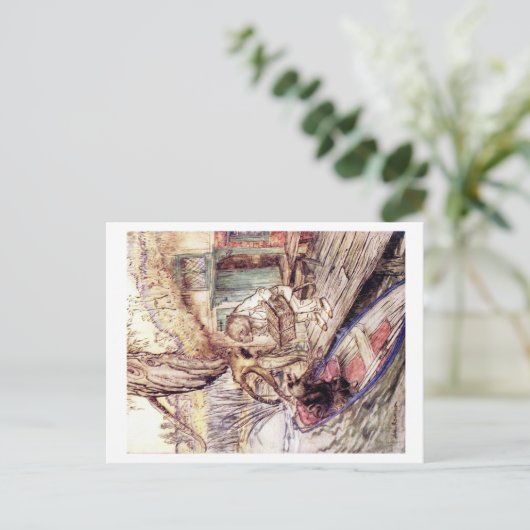 Wind in der Willows-Postkarte Postkarte (Stehend Vorderseite)