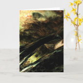 "Wind in Gras" Digital transformierte Wiese Karte (Gelbe Blume)