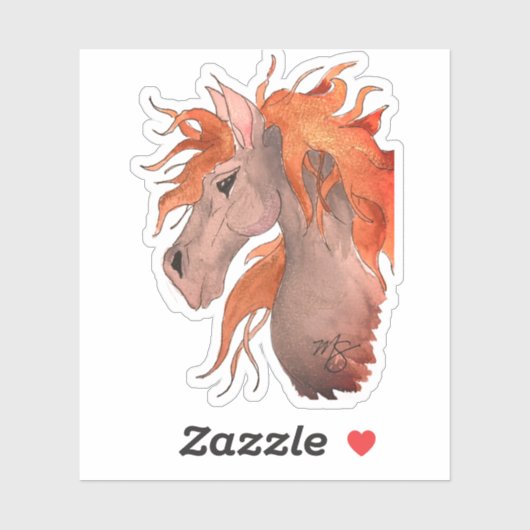 Wind in meinem Haar! Aufkleber (Blatt)