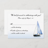 WIND IN MEINEM Segelschiff Segelschiff UAWG Antwor RSVP Karte (Vorne/Hinten)