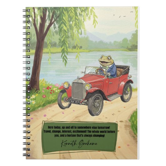 Wind in the Willows Notizbuch Notizblock (Vorderseite)