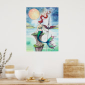 Wind Irlands Fantasy Mermaid Art Poster (Küche)
