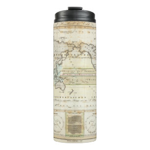 Wind-Karte von Erde Thermosbecher