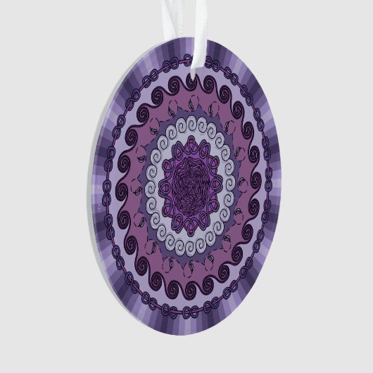 Wind Mandala Acrylic Ornament (Vorderseite)