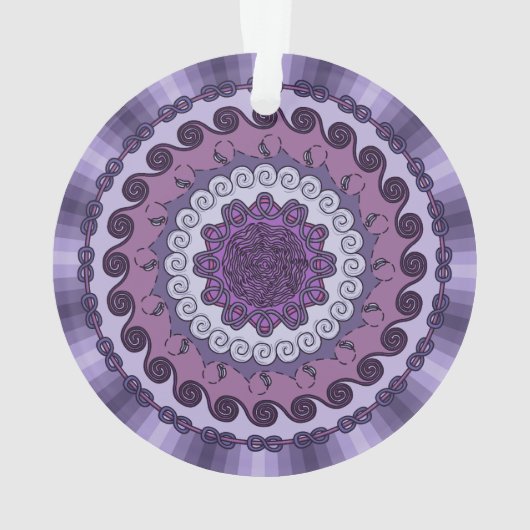 Wind Mandala Acrylic Ornament (Rückseite)