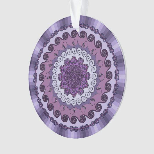 Wind Mandala Acrylic Ornament (Vorderseite)