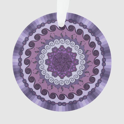 Wind Mandala Acrylic Ornament (Vorderseite)