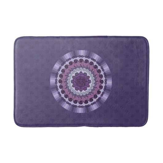 Wind Mandala Bath Mat Badematte (Vorderseite)