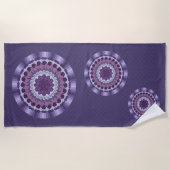 Wind Mandala Beach Handtuch (Vorderseite)