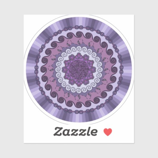 Wind Mandala Contour Sticker (Blatt)