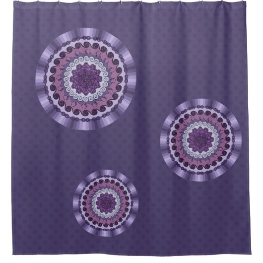 Wind Mandala Duschvorhang (Vorderseite)