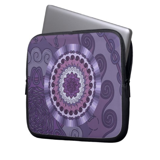 Wind Mandala Laptop Case (Vorderseite Links)