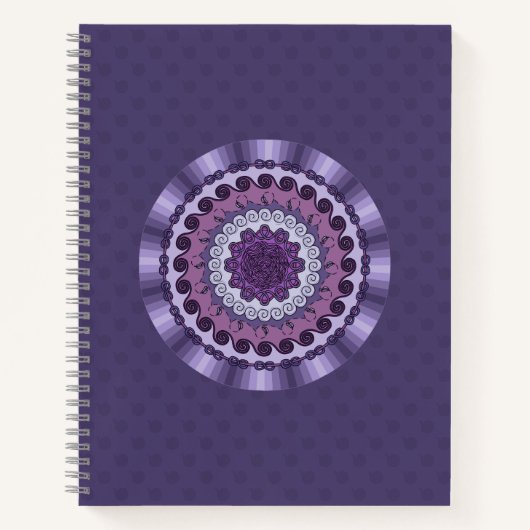 Wind Mandala Spiral Notebook Notizbuch (Vorderseite)