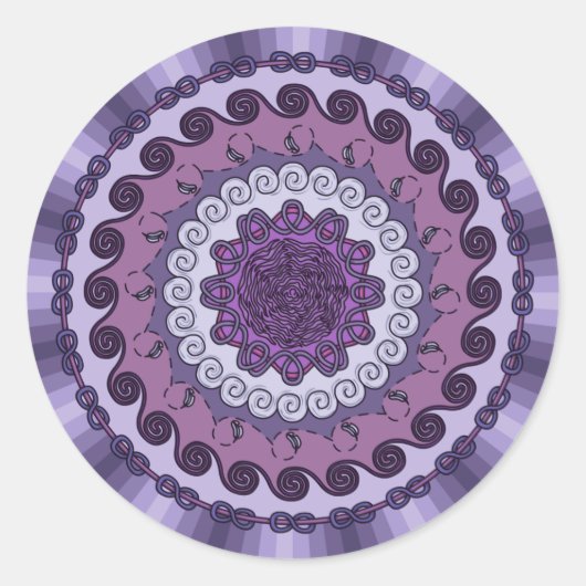 Wind Mandala Sticker (Vorderseite)