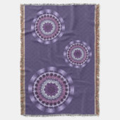 Wind Mandala Throw Blanket Decke (Vorderseite Vertikal)