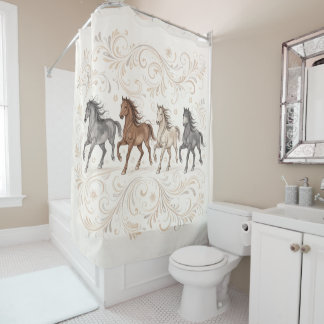 Wind & Mane Shower Curtain Duschvorhang