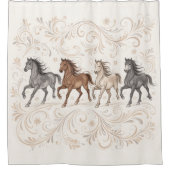 Wind & Mane Shower Curtain Duschvorhang (Vorderseite)