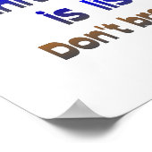 Wind nicht brechen - Universum hört zu Poster (Ecke)