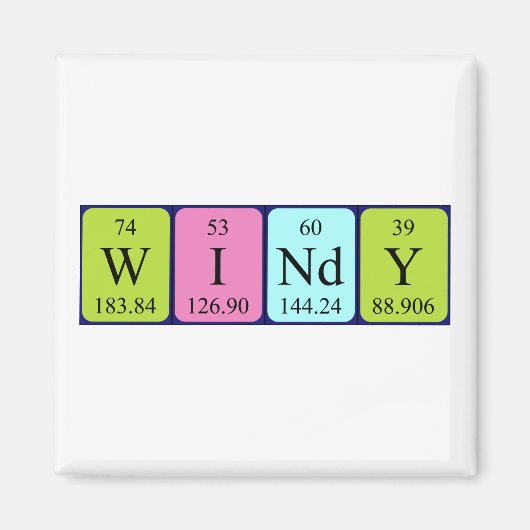 Wind-Periodenmagnet Magnet (Vorne)
