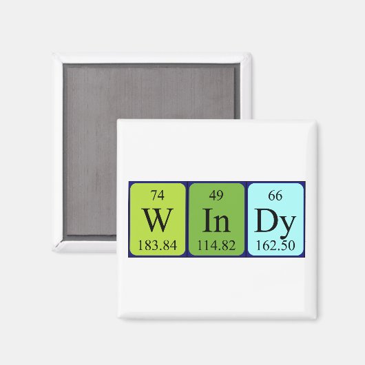 Wind-Periodenmagnet Magnet (Vorderseite/Rückseite)