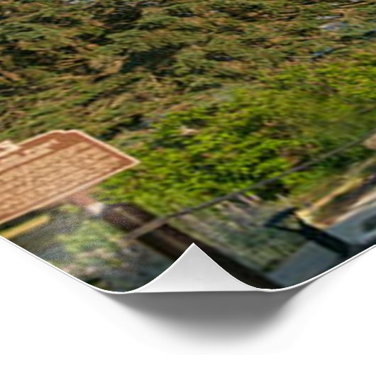 Wind Point Lighthouse am Lake Michigan Poster (Ecke)