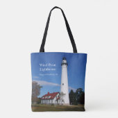 Wind Point Lighthouse auf der ganzen Tasche (Rückseite)