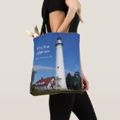 Wind Point Lighthouse auf der ganzen Tasche (Von Nahem)