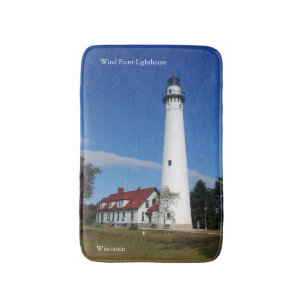 Wind Point Lighthouse bathmat Badematte