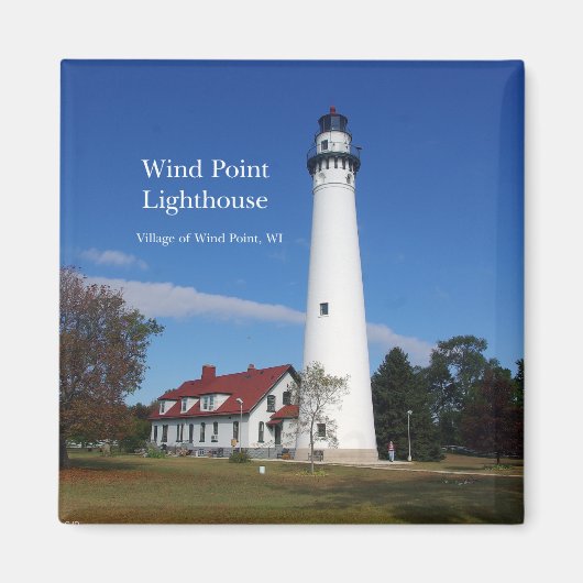 Wind Point Lighthouse-Magnet Magnet (Vorne)