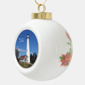 Wind Point Lighthouse-Ornament Keramik Kugel-Ornament (Rechts)