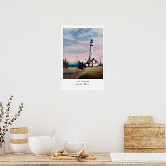 Wind Point Lighthouse Poster (Küche)