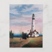 Wind Point Lighthouse Postkarte (Vorderseite)