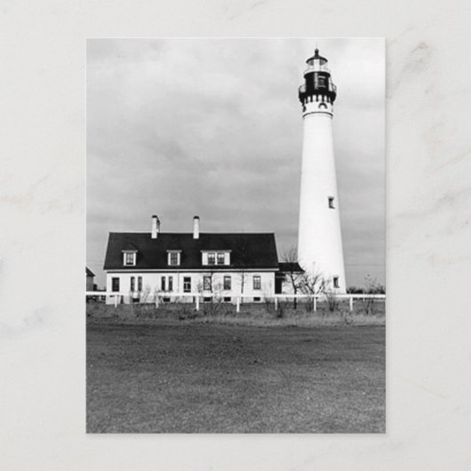 Wind Point Lighthouse Postkarte (Vorderseite)