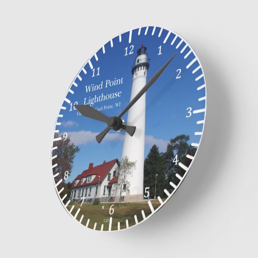Wind Point Lighthouse Uhr (Winkel)