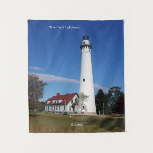 Wind Point Lighthouse Wandteppiche