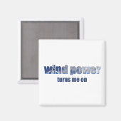Wind Power dreht sich! Magnet (Vorderseite/Rückseite)