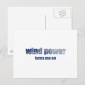 Wind Power dreht sich! Postkarte (Vorne/Hinten)