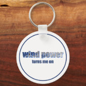 Wind Power dreht sich! Schlüsselanhänger (Rückseite)