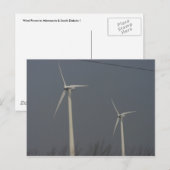 Wind Power in Minnesota und Süddakota Postkarte (Vorne/Hinten)