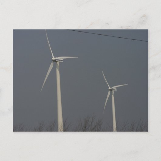 Wind Power in Minnesota und Süddakota Postkarte (Vorderseite)