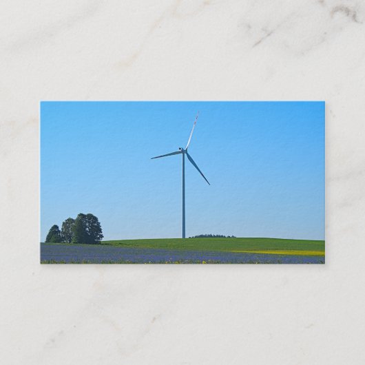 Wind Power Pflanze - Visitenkarte (Vorderseite)
