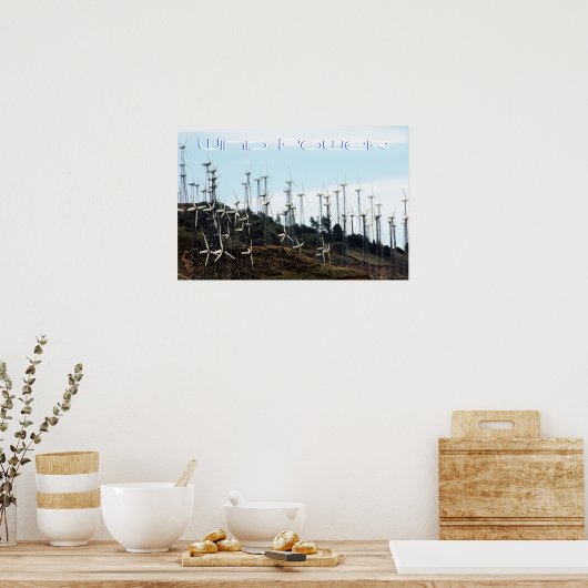 Wind Power Poster (Küche)