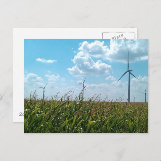 Wind Power Postkarte (Vorne/Hinten)