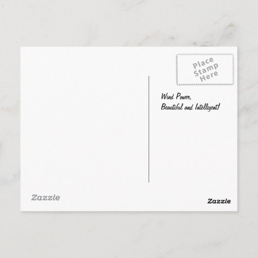 Wind Power Postkarte (Rückseite)