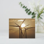 Wind Power Postkarte (Stehend Vorderseite)