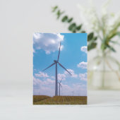 Wind Power Postkarte (Stehend Vorderseite)